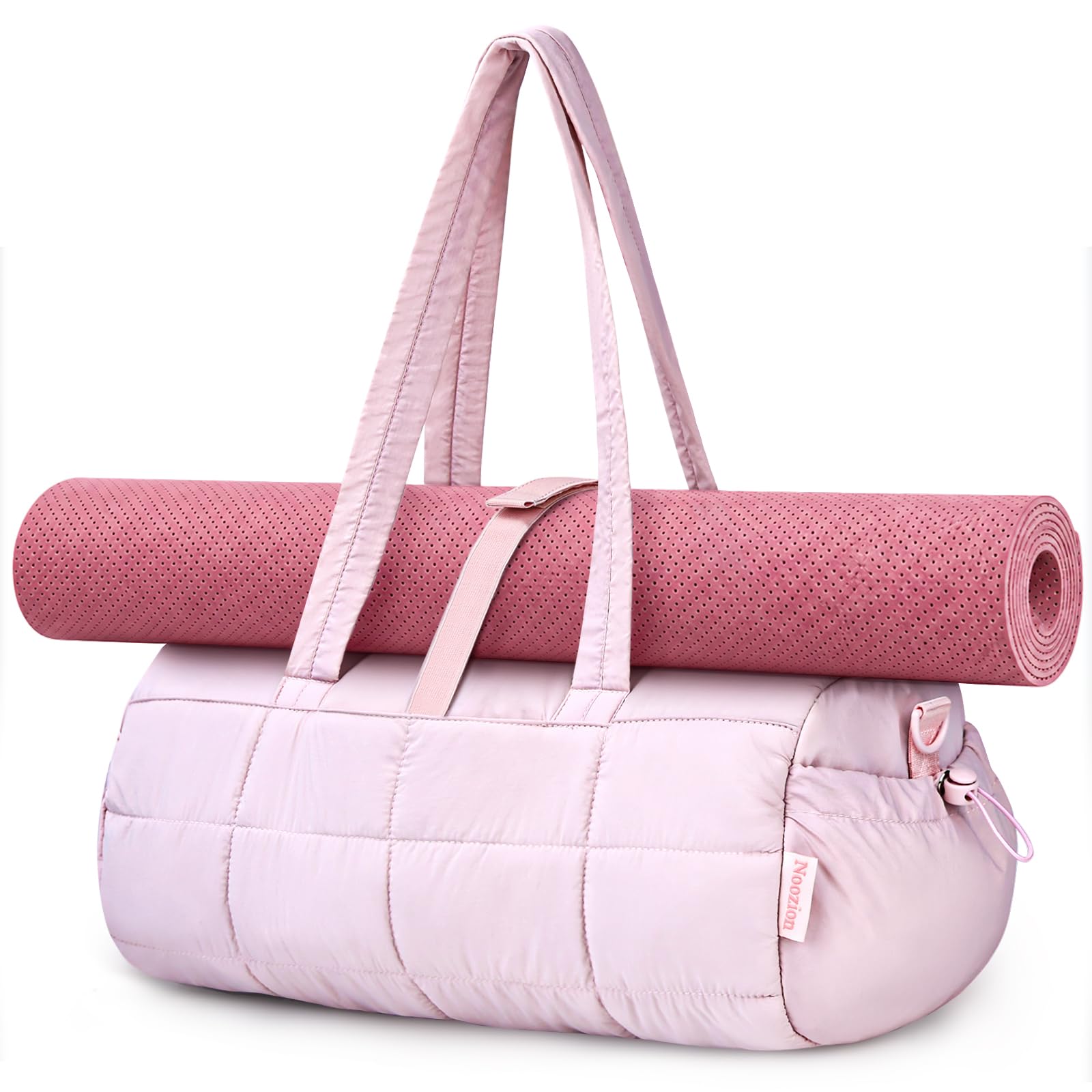 Gym Bag for Women Puffy Yoga Mat Travel Weekender Duffle Bag