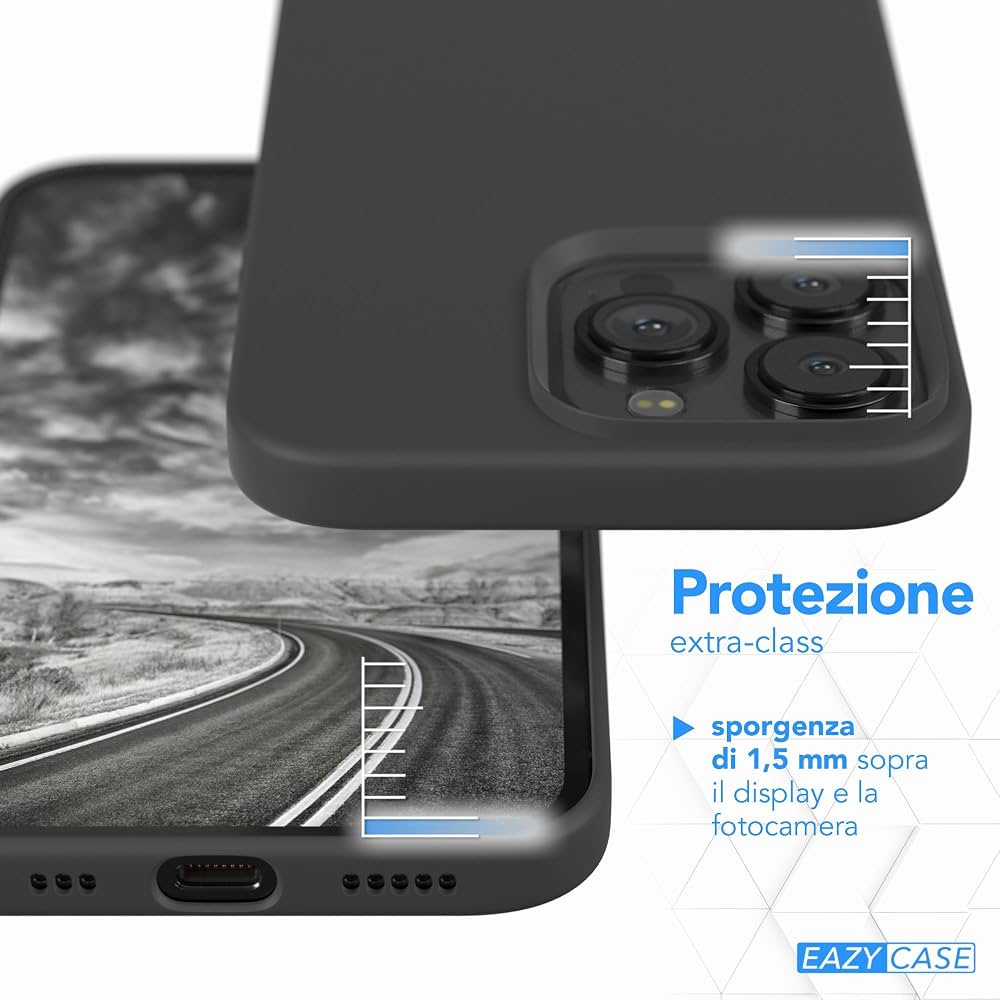 EAZY CASE Custodia In Silicone Per Samsung Galaxy S20: Protezione Antishock Con Bumper E Rivestimento Morbido (Moretto)