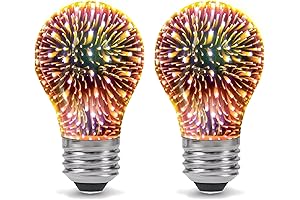 2-Pack Infinite 3D Firework Effect LED Light Bulb: Transform Your Nightscape
