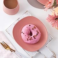 Vista 53 de Stone lain Delilah - Juego de platos llanos de 6 piezas, porcelana, naranja pastel