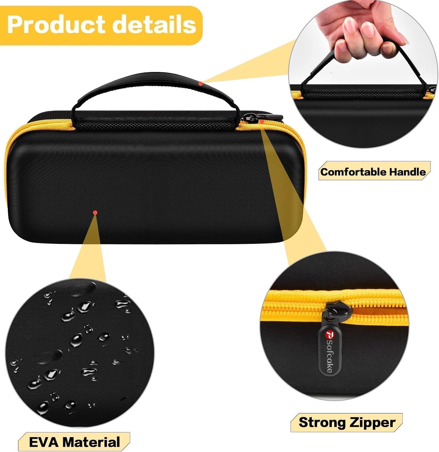 Case Compatible with Fanttik X8 for APEX/APEX EV Tire Inflator Portable Air Compressor. Storage Holder for Hafuloky for modari for OlarHike for LOLSSA for Yeskuyan Air Pump (Box Only) - Yellow