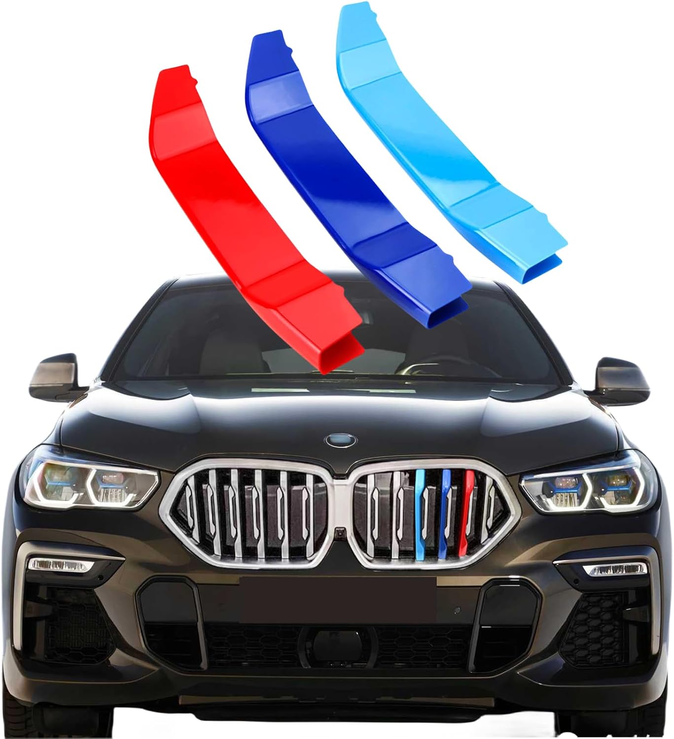 Automotive Grille Inserts for BMW X6 2020-2026 G06 6-Beam (NOT for X6 dual grille), Front Grill Accessories