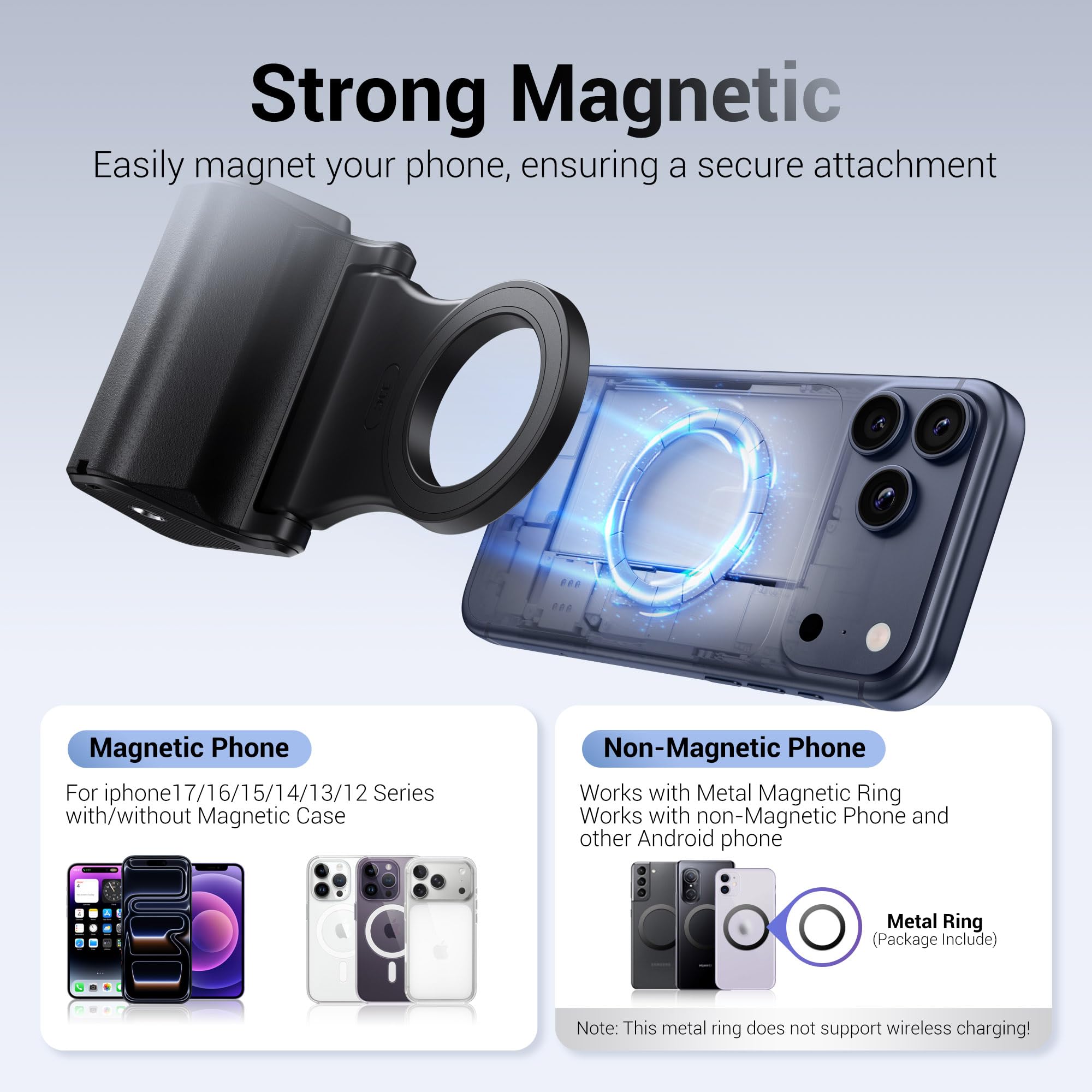 Amazon | マグネット式携帯電話カメラグリップ、iPhone 17 Pro Max用 Amazon | マグネット式携帯電話カメラグリップ、iPhone 17 Pro Max用
