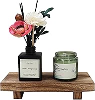 Missraza 8.66x3.54in Natural Wood Pedestal Riser Stand for Kitchen Bathroom Counter Decor, Candles & Plants