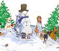 Cardology - Dogs Christmas Pop-Up Card | Charity Gift For Dog Lovers, Battersea Dogs & Cats Home