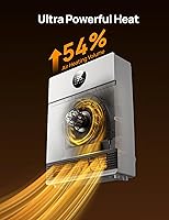 Vista 3 de DREO Smart Wall Heater for Bathroom, IP24 Electric Space Heater with ALCI Plug for Indoor Use, 30° Oscillation, Adjustable Thermostat, Remote