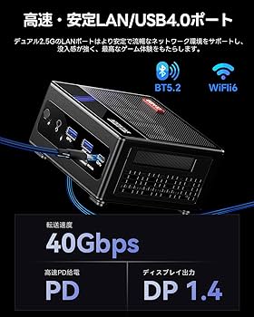 Amazon.co.jp: AOOSTAR GEM10 ミニPC Ryzen 7 7840HS 32GB