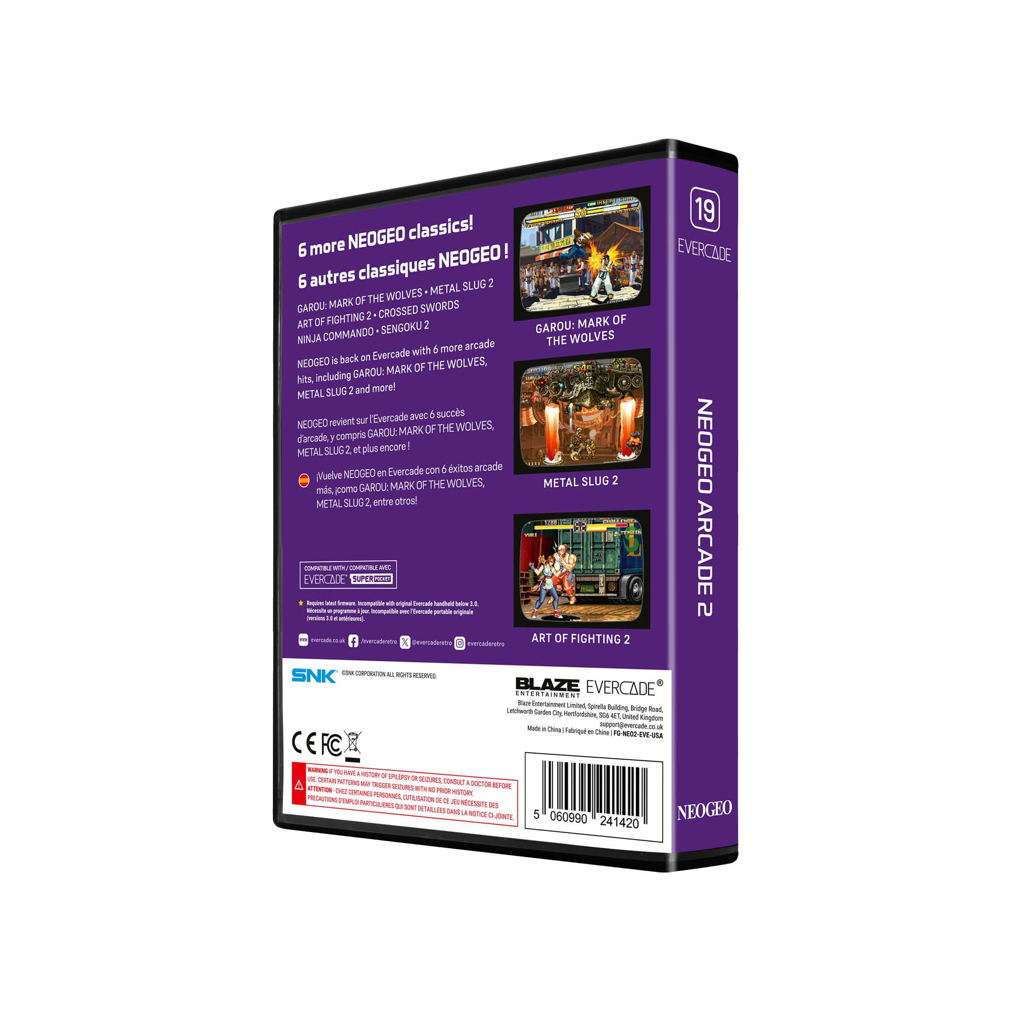 Amazon.com: Blaze Evercade NeoGeo Arcade 2 : Video Games