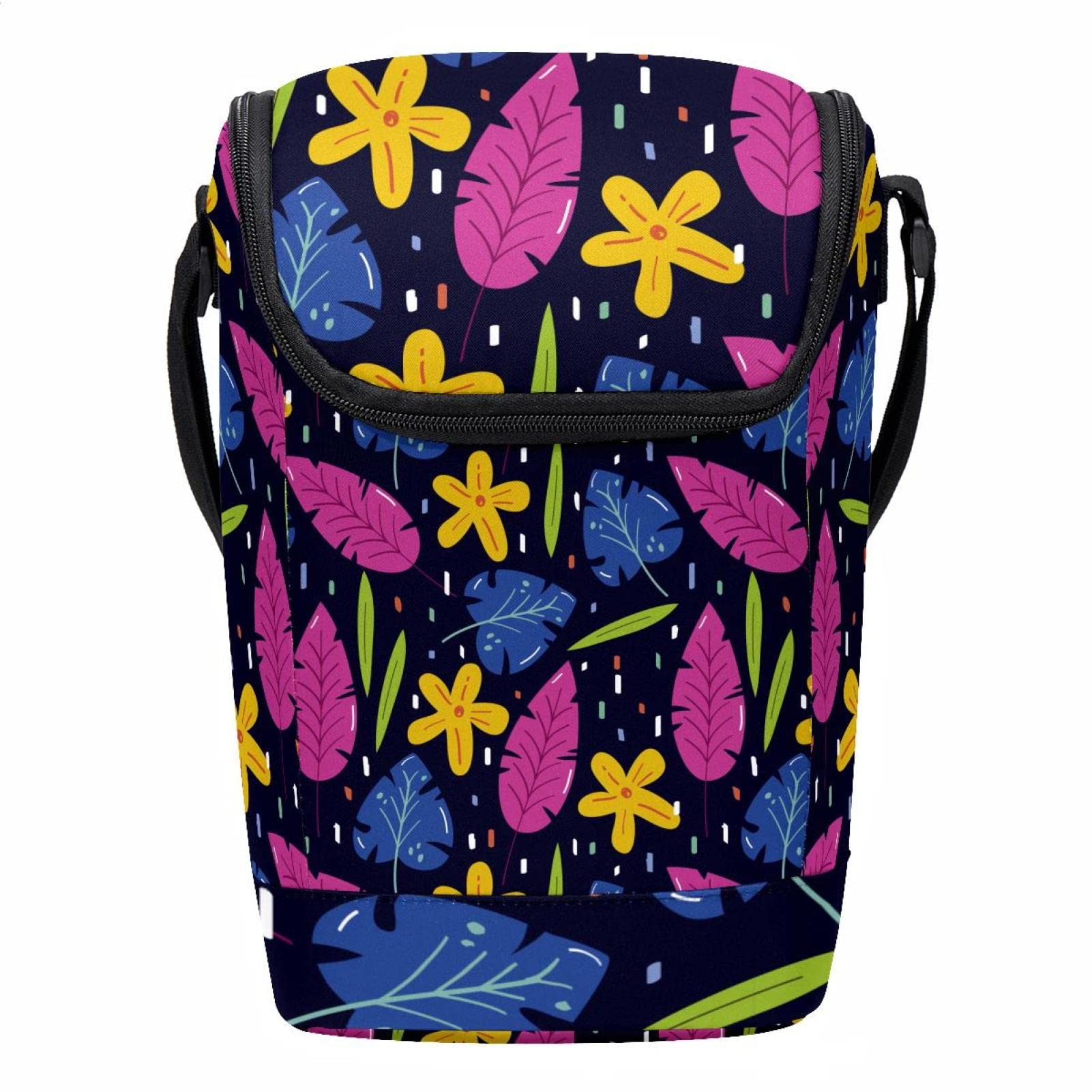 Bolsa de almuerzo floral que evita pérdidas de comida en el colegio 1