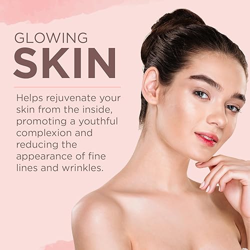 Miniatura 8 de Vitaminas para la piel y las uñas  5000 mcg de biotina con vitamina C, E, colágeno, ácido hialurónico, argán y aceite de coco  Delicioso crecimiento