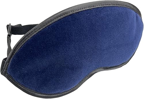 Miniatura 5 de No Jet Lag Comfort - Máscara de ojos de viaje con correas ajustables, acolchada suave, azul marino, esencial de viaje, bloquea la luz, mejora la