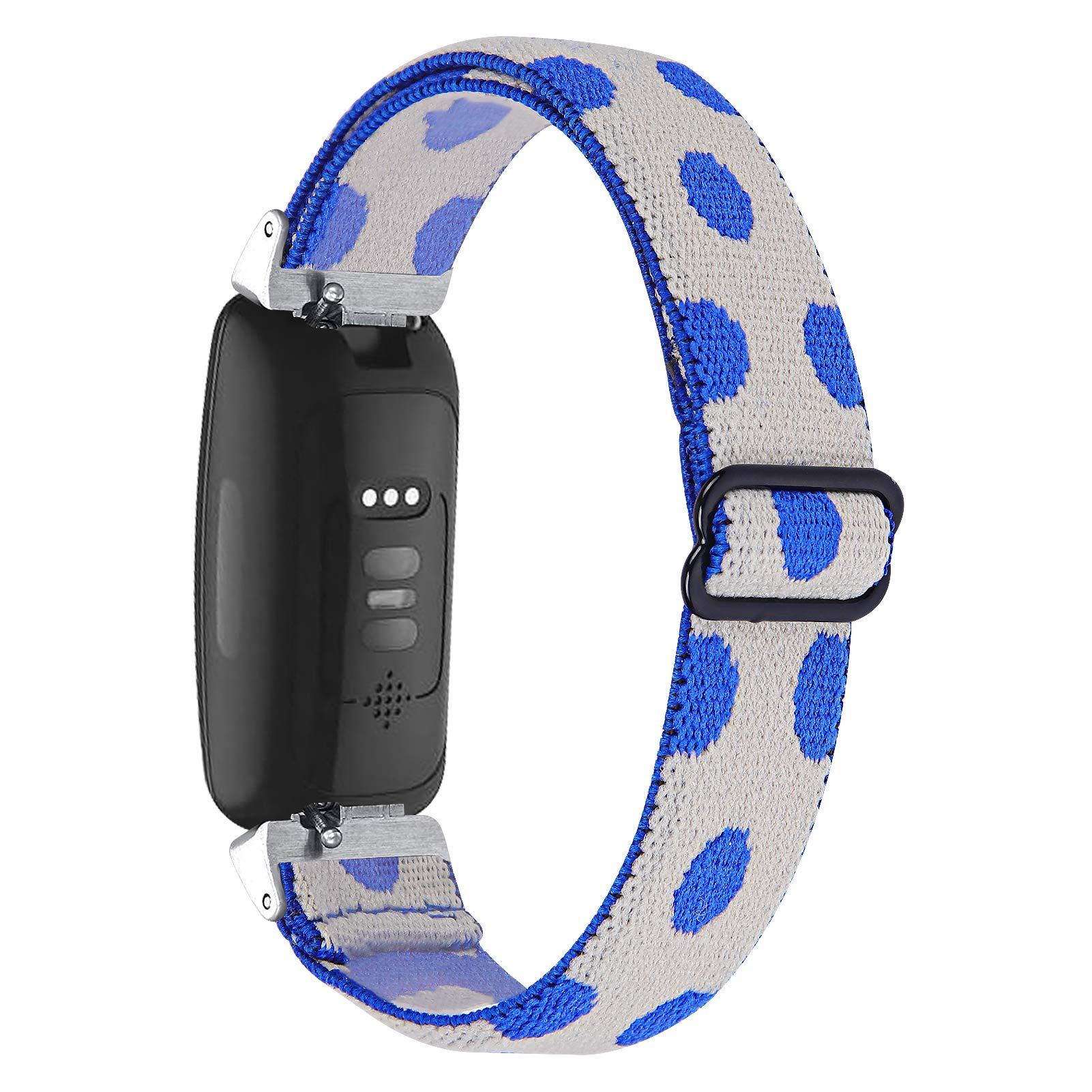 Jennyfly Knit Bands Compatible with Fitbit Inspire 2, Women Lightweight Soft Elastic Knit Adjustable 5.3-8.3 inch Breathable Sport Strap Replacement Wristband Compatible with Fitbit Inspire 2