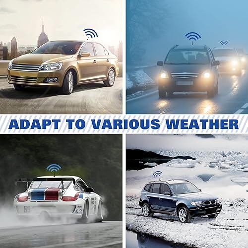 Miniatura 7 de Eightwood Reemplazo de antena de radio de coche de 5.6 pulgadas, mástil de antena universal para vehículo, antena FM AM de goma flexible con