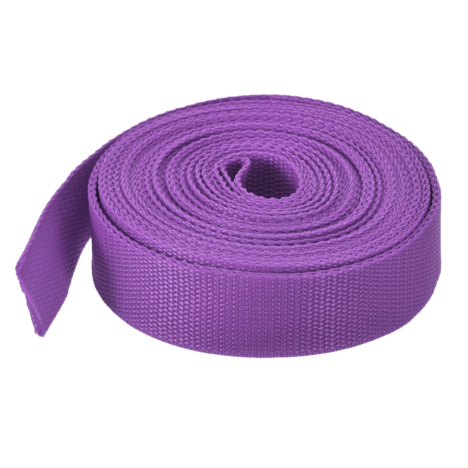 MECCANIXITY Lightweight Polypropylene Webbing Strap 0.8" 10 Yard Backpack Strapping Band Purplish Red for Outdoor Luggage Cargo Straps