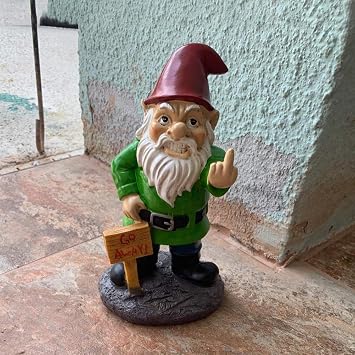 Garden Goblin Funny Garden Gnome Statue, Naughty Garden Gnome Dwarfs Sculpture, Rude Garden Gnomes Man Ornaments, Resin Indoor Outdoor Figurine Art Decorations for Patio, Yard, Lawn(AW-002)