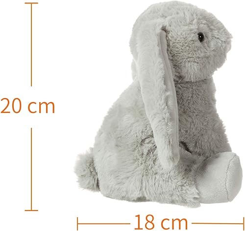 Miniatura 6 de Apricot Lamb Toys - Conejo de peluche gris con orejas suaves y esponjosas (conejo gris, 8 pulgadas)