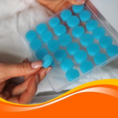 Miniatura 6 de Tapones para los oídos Tapones reutilizables de cera de silicona Paquete de 30 32 db Auriculares con cancelación de ruido para dormir Protección