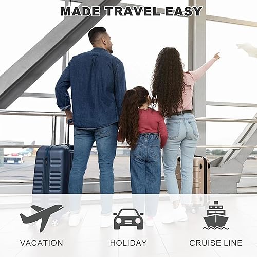 Miniatura 6 de MOSISO Juego de 6 cubos de embalaje para artículos esenciales de viaje, juego de bolsas organizadoras de maleta para equipaje, accesorios de viaje