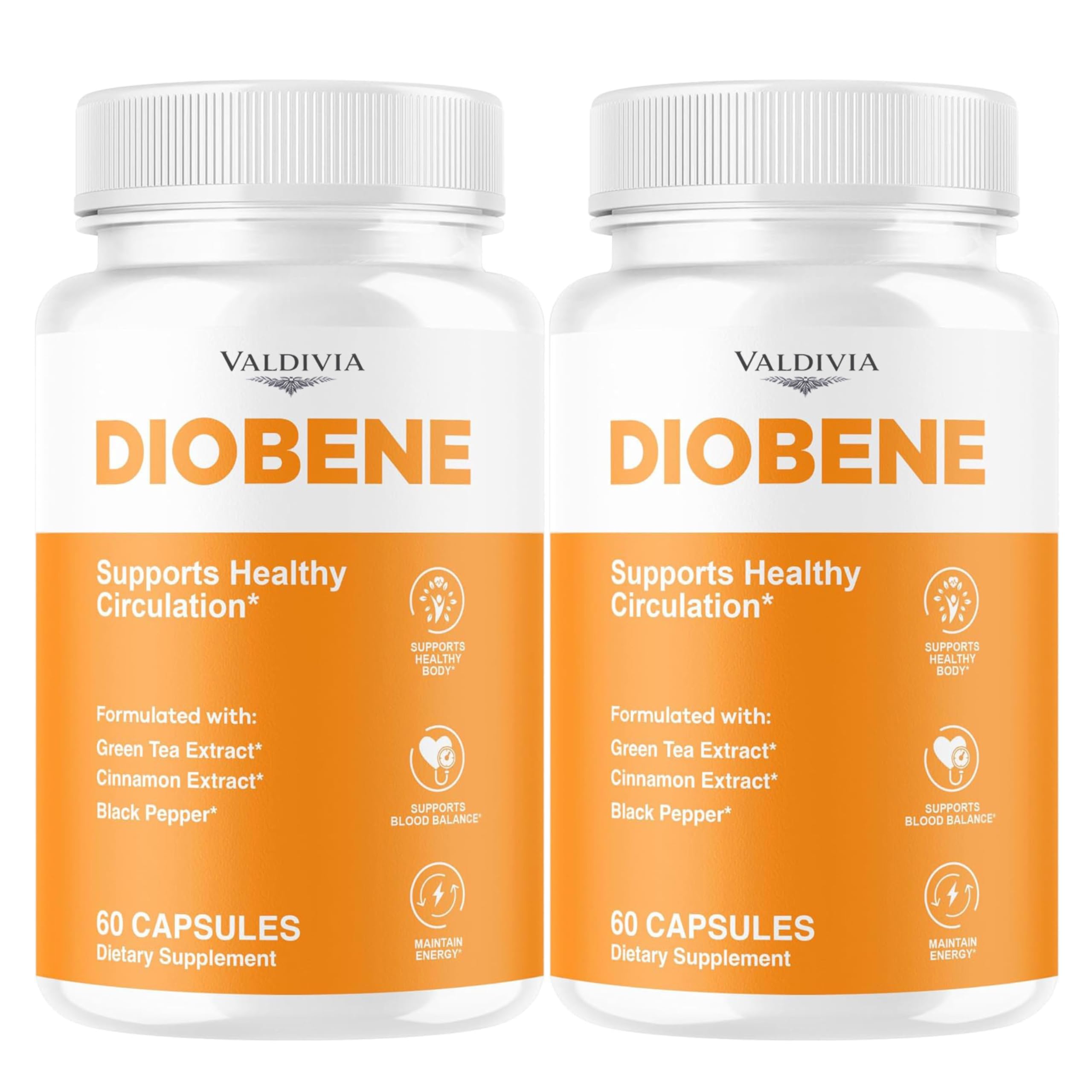 Valdivia (2 Pack) Diobene Capsules - Official Diobene Support All Natural Premium Formula - Maximum Strength, Diobene Pastillas Multivitamin for Overall Health & Wellness, 120 Capsules for 2 Month