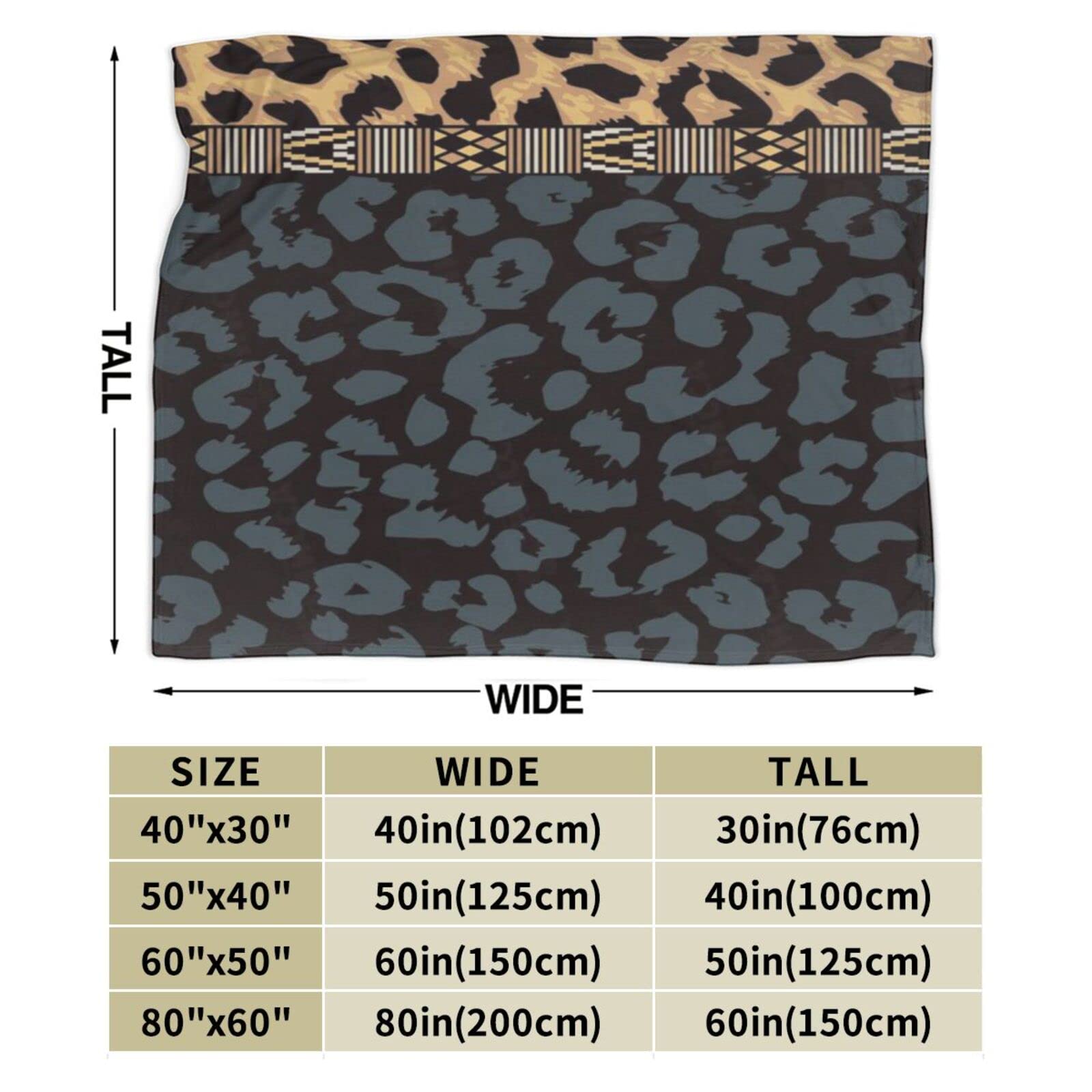 Amazon｜毛布 レオパード柄 豹柄 ヒョウ柄 (1) ブランケット 厚手 125