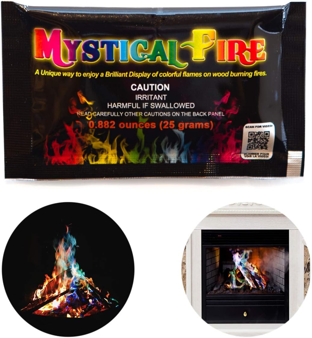 Magic Dust to create Coloured Flames - Mystical Fire-Pack of 10