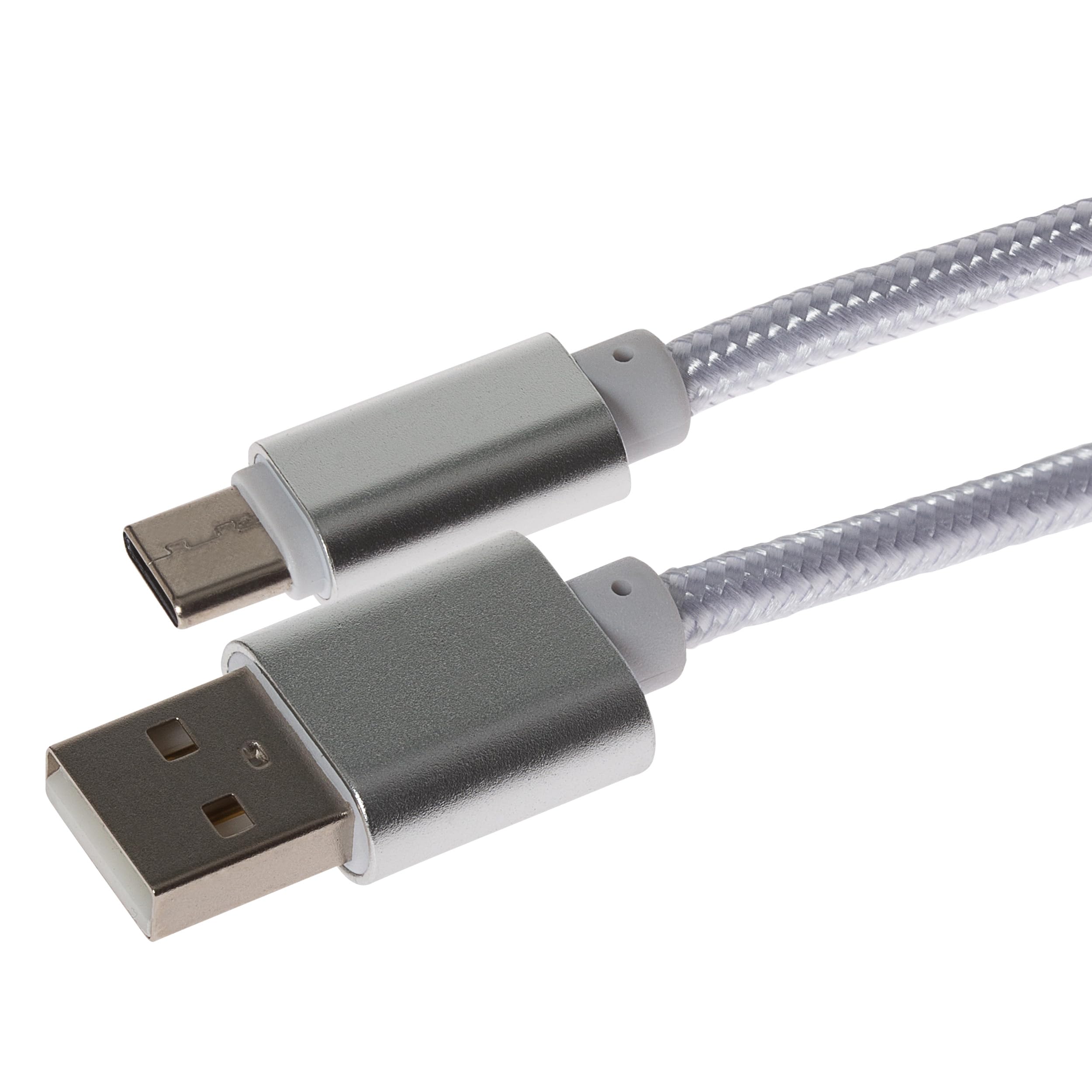 Maplin USB C to USB-A Cable Braided 15W, 3m, Charging and Syncing, for Apple MacBook, iPad Pro, iPad Air, iPhone 15, Samsung Galaxy phones, Microsoft Surface, Google Pixel and more