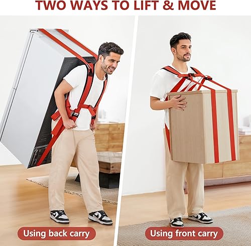Miniatura 2 de KEDSUM Correas móviles para 1 persona, correas de elevación que se mueven con capacidad de carga máxima de 600 libras, modos de transporte