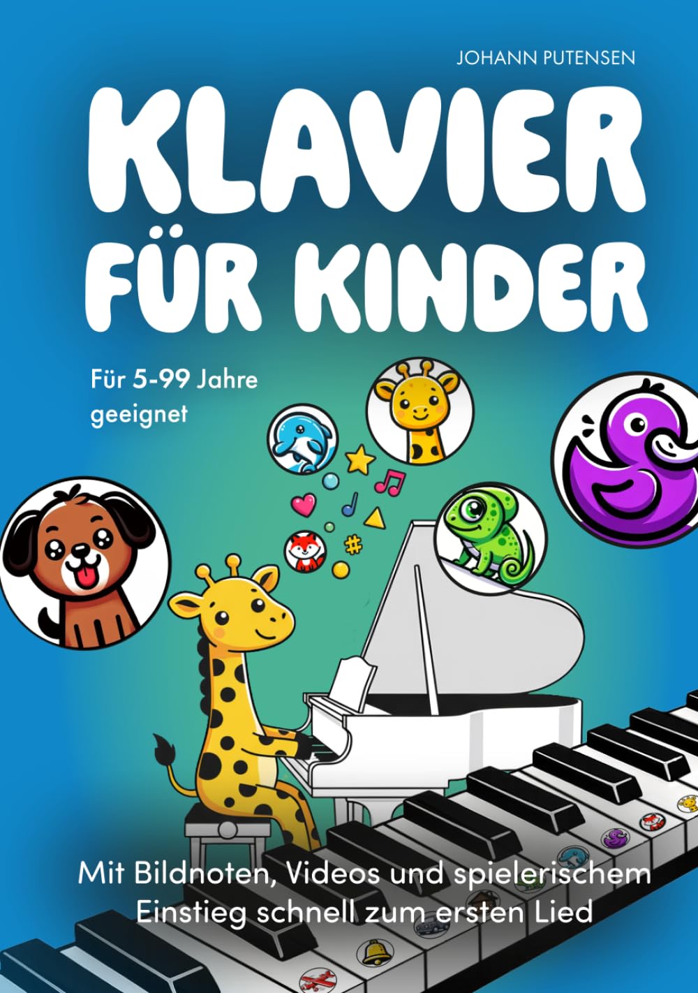 Klavier pour enfants : livre d'initiation musicale rapide avec partitions en images et vidéos