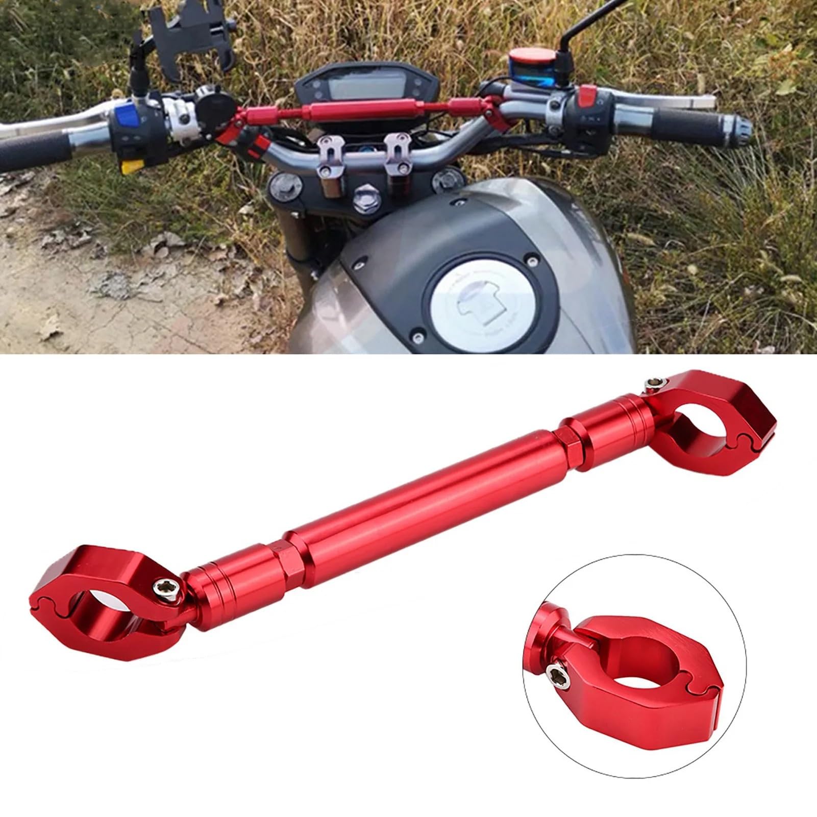 manubri moto Barra trasversale per manubrio per equilibrio moto | Accessori moto Lega di alluminio