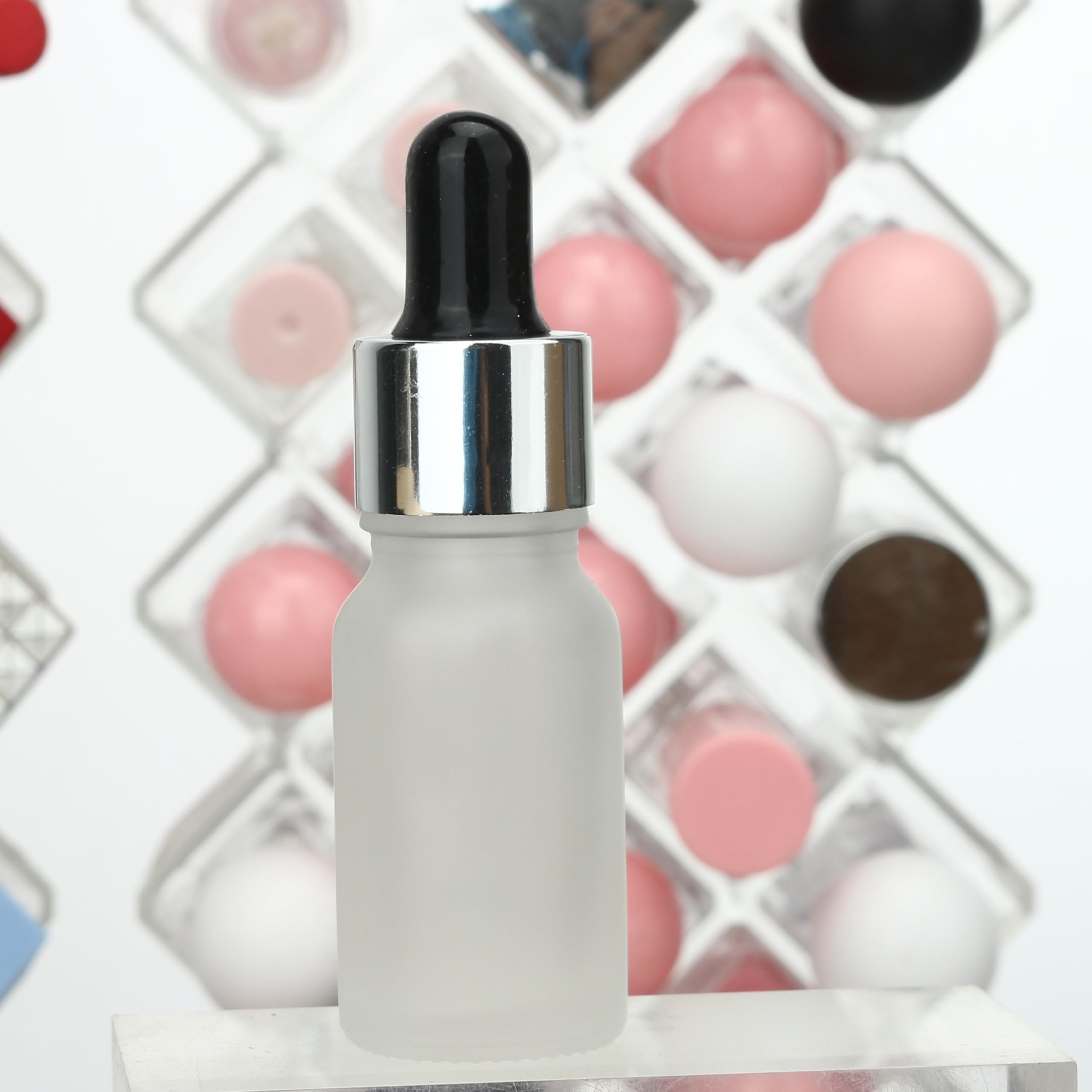 COSIDEA 30 pcs Empty 10ml 0.33oz Frosted glass dropper bottle for oils liquids travel containers essential oil bottles refillable - Image 3