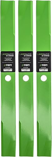 8TEN LawnRazor - Juego de cuchillas de cortacésped para John Deere 261 400 420 430 60 pulgadas cubierta AM35557 M112847 M48452 050350 (elevación