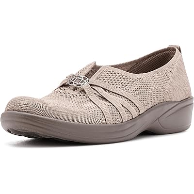 LifeStride Niche Knit Skimmers simply taupe knit fabric