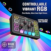 Vista 6 de FIFINE Gaming Audio Mixer Bundle with Computer Streaming Microphone, 4-Channel RGB Mixer Set with XLR Interface, 48V Phantom Power, Dynamic Mic with