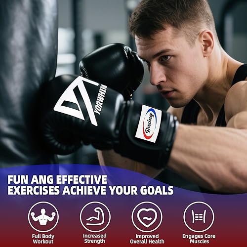 Miniatura 5 de Guantes de boxeo para hombres y mujeres, guantes de entrenamiento de boxeo, saco de boxeo pesado, guantes de entrenamiento para boxeo, kickboxing,