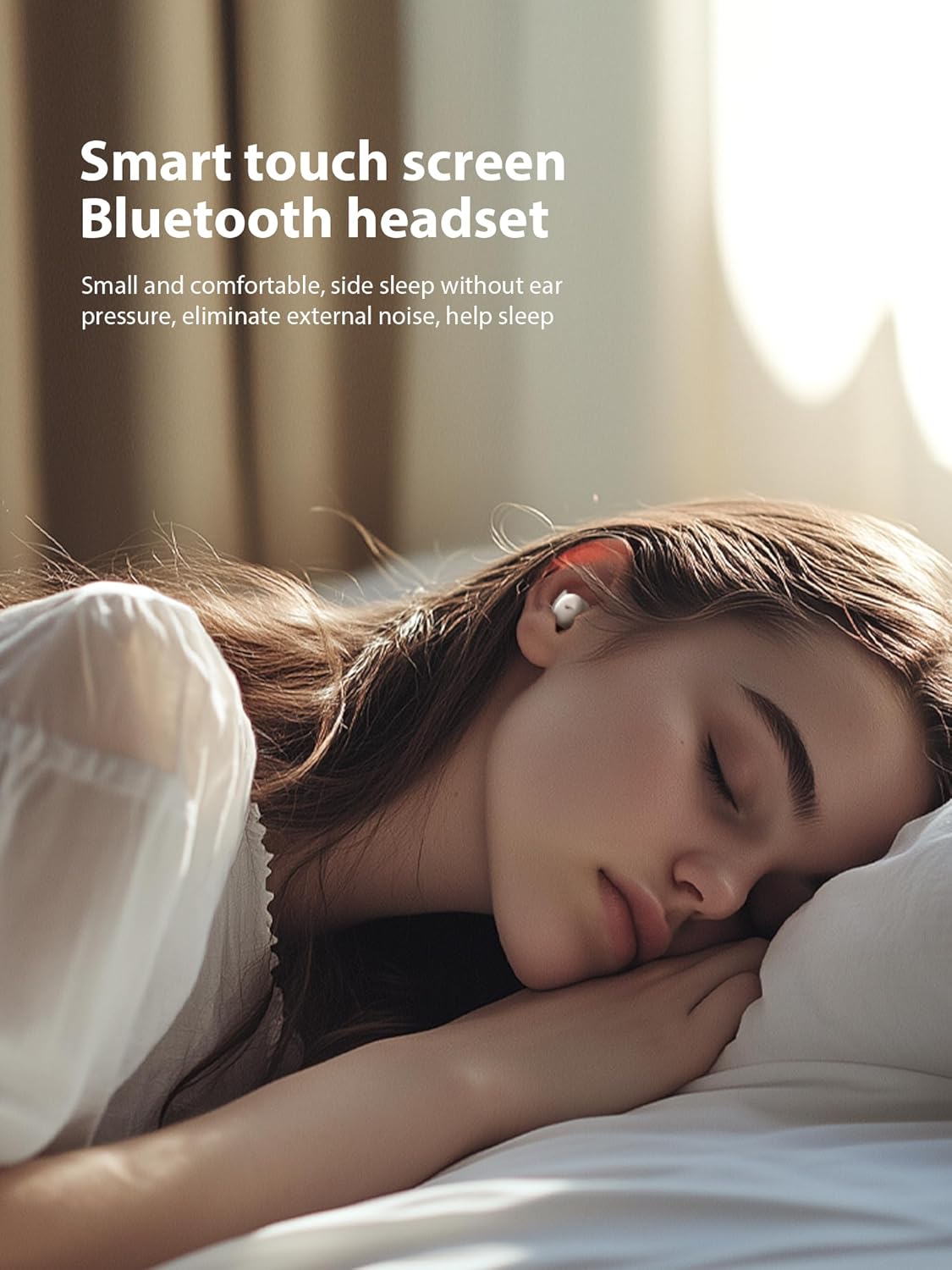 Sleep Earbuds, Invisible Bluetooth Earbuds for Sleeping, Sleep Headphones for Side Sleepers, Mini Wireless Sleeping Earbuds, Noise Cancelling Headphones for Sleeping, Ear Buds for Small Ears