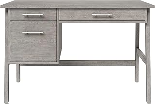 Whalen® Marilla 48"W Wood Pedestal Computer Desk, Driftwood Gray