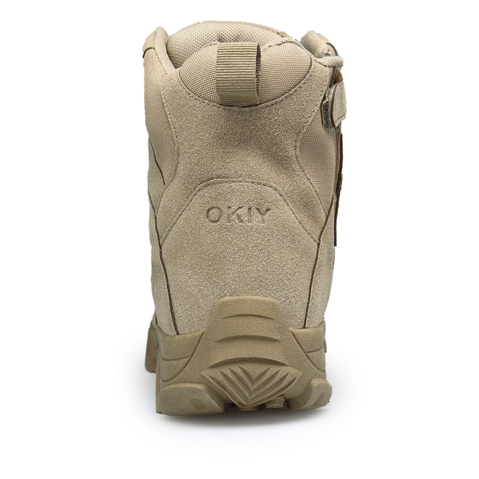 Stivali tattici militari militari, con cerniera, resistenti all'usura, antiscivolo, per attività all'aria aperta, da trekking