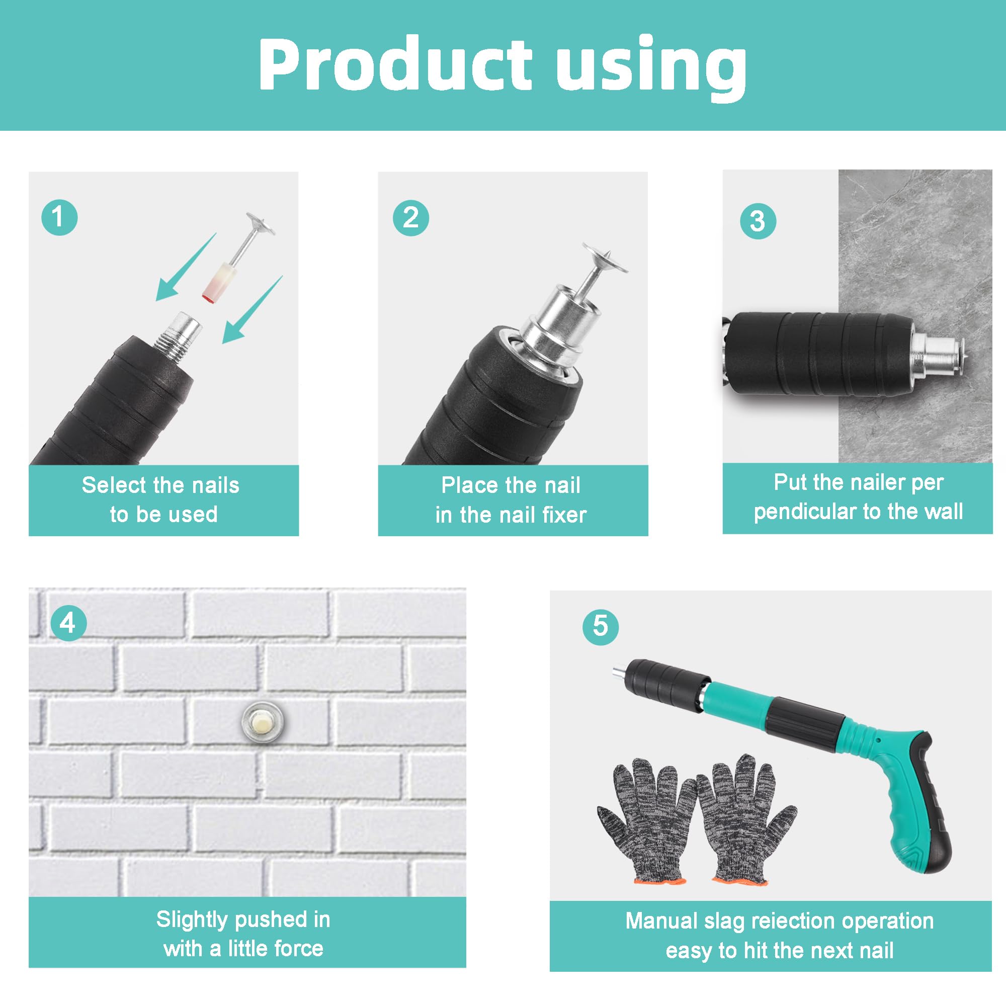 200 Chiodi Per Sparachiodi - Chiodi Rotondi Da 7.3mm Per Soffitti, Canali E Lavori Fai-da-te - Foto 6