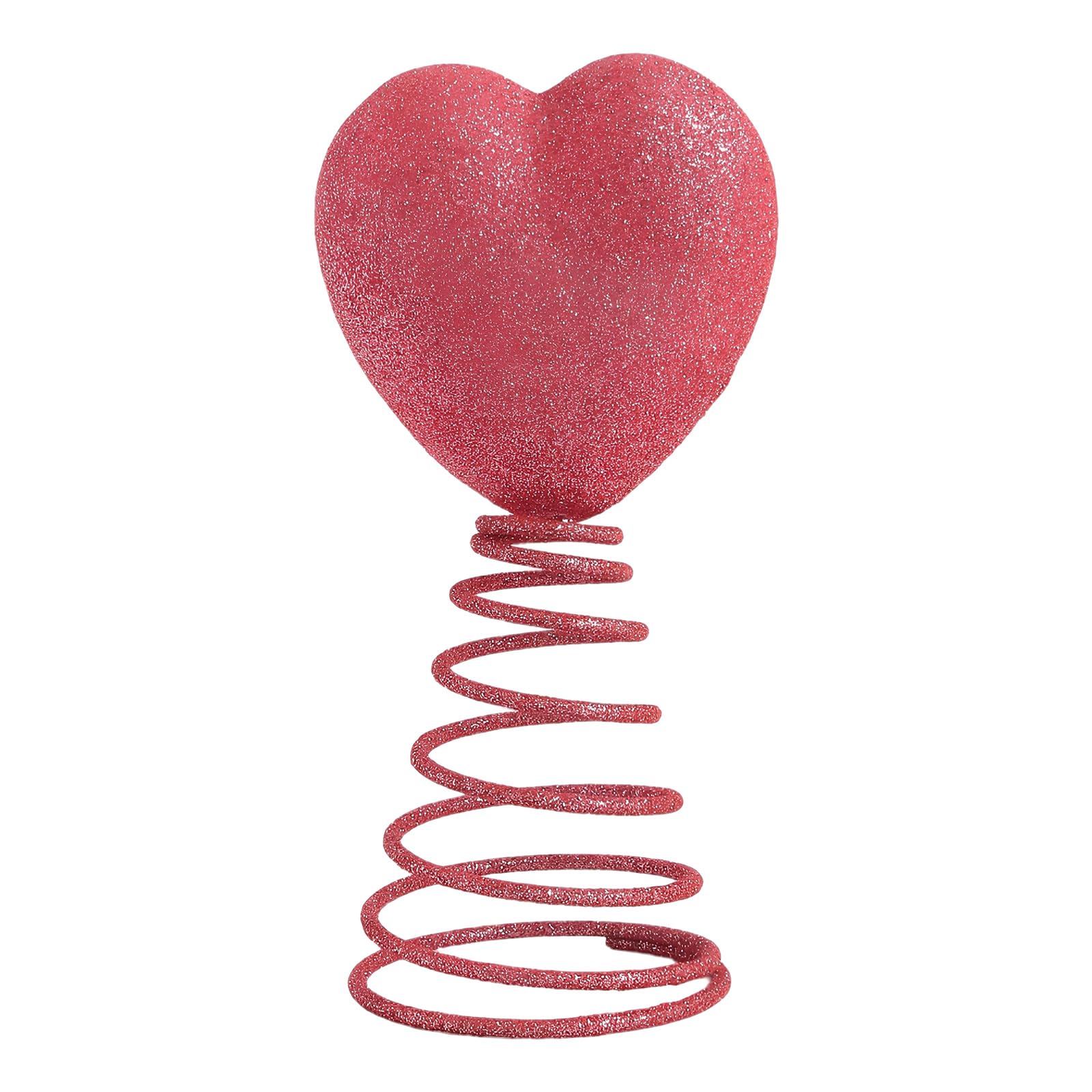 LUCKGONI Valentines Heart Tree Toppers With Spring Base For Christmas Decoration Festival Home Party Decoration