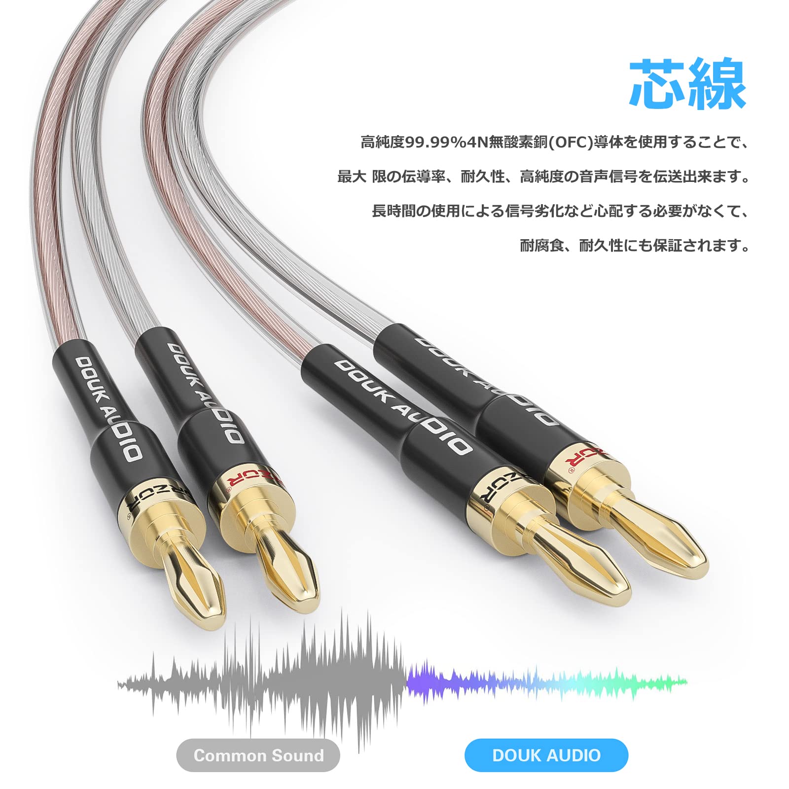 Nobsound 2 m kabel głośnikowy (para głośników), 200 cm