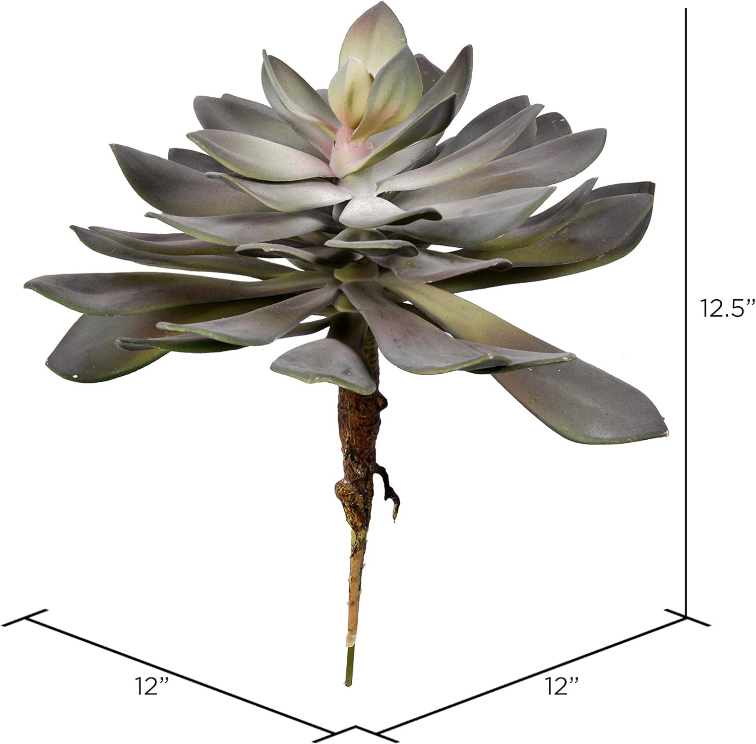 Vickerman Everyday 12.5" Indoor Succulent Pick - Decorative Lifelike Succulents of Durable Polyester Greenery for Home Or Office - Maintenance Free