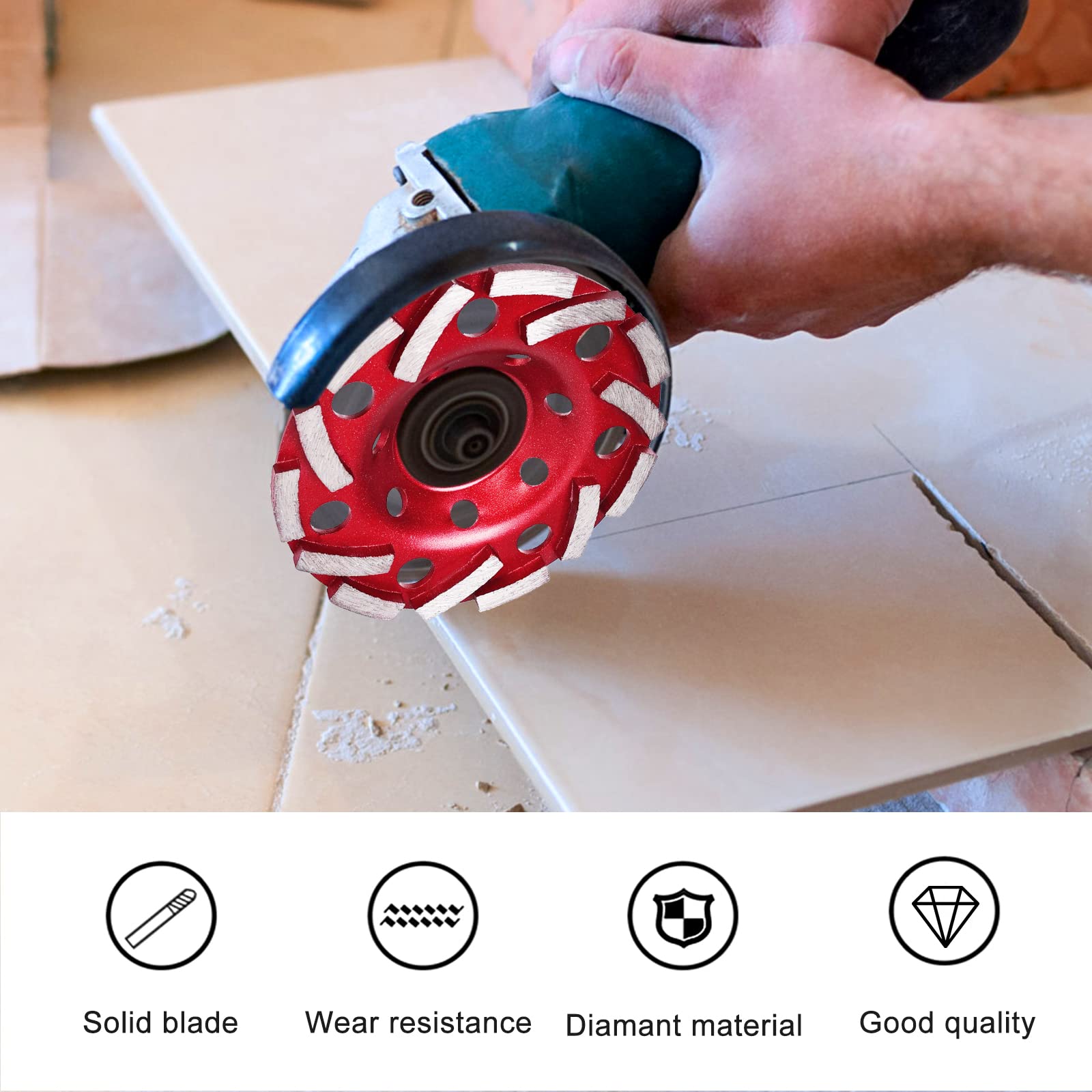 Smerigliatrice Angolare Einhell Tcag 125 Kit Con 2 Dischi Da Taglio - Foto 4