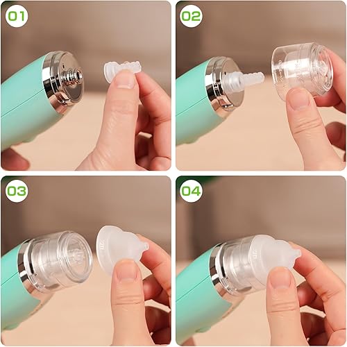 Miniatura 8 de Haakaa Aspirador nasal eléctrico para bebés, limpiador de nariz seguro y fácil de operar para bebés, bebés y niños pequeños, recargable por USB sin