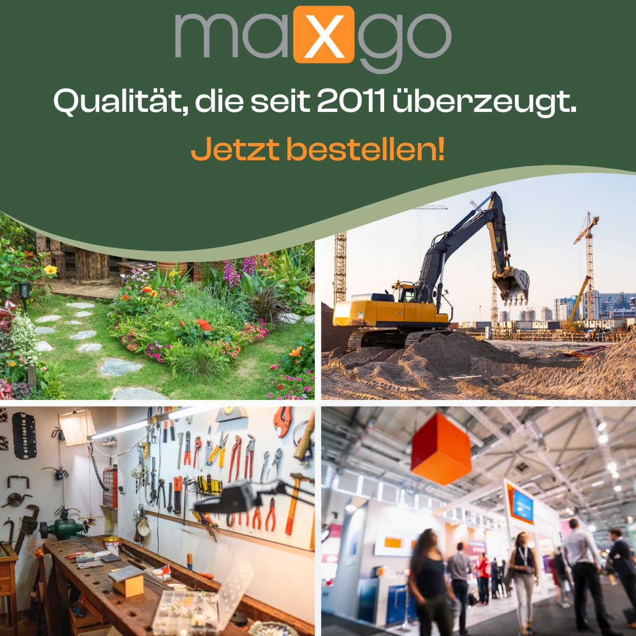 maxgo Verlängerungskabel 15m Außen 3Fach Verteiler Stromkabel Außenbereich Schuko Verlängerung 15 Meter Outdoor Kabel Steckdosenleiste 3-Fach Mehrfachstecker Multisteckdose H07RN-F 3x1,5