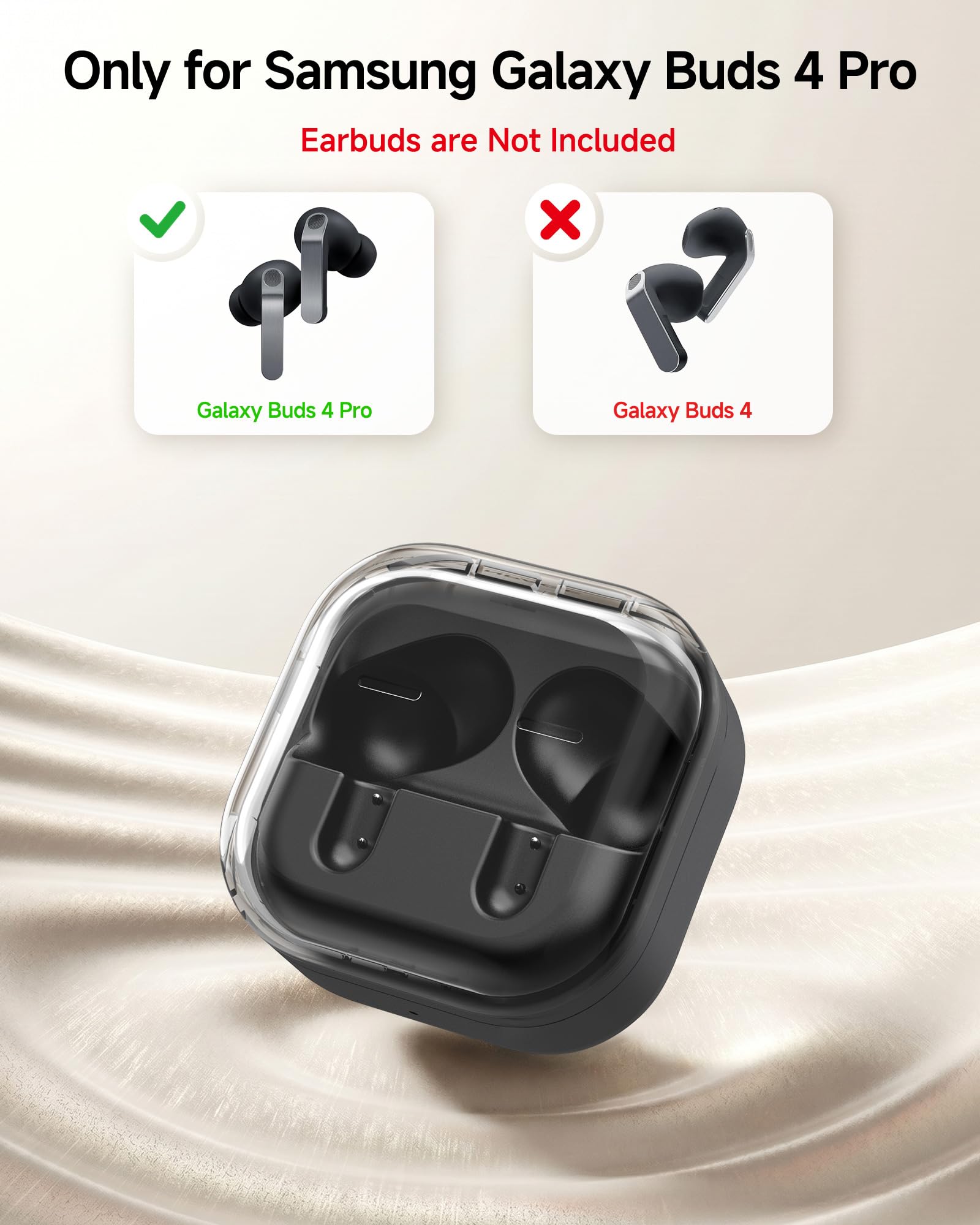 Boîtier de Charge pour Samsung Galaxy Buds 4 Pro Écouteurs