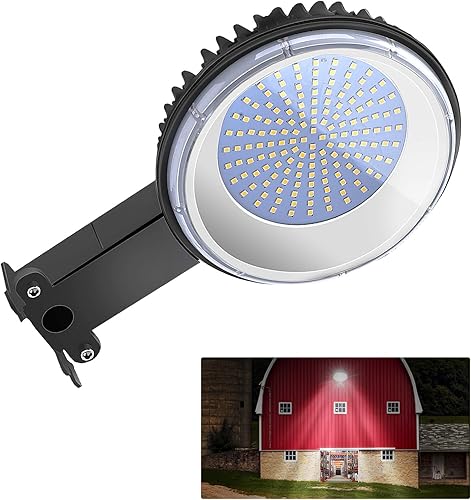 Vicalo 150W Outdoor Led Barn Light, Dusk to Dawn Photocell Led Garage Light 19,000LM 6500K Daylight White,IP67 Waterproof Area Light, Security