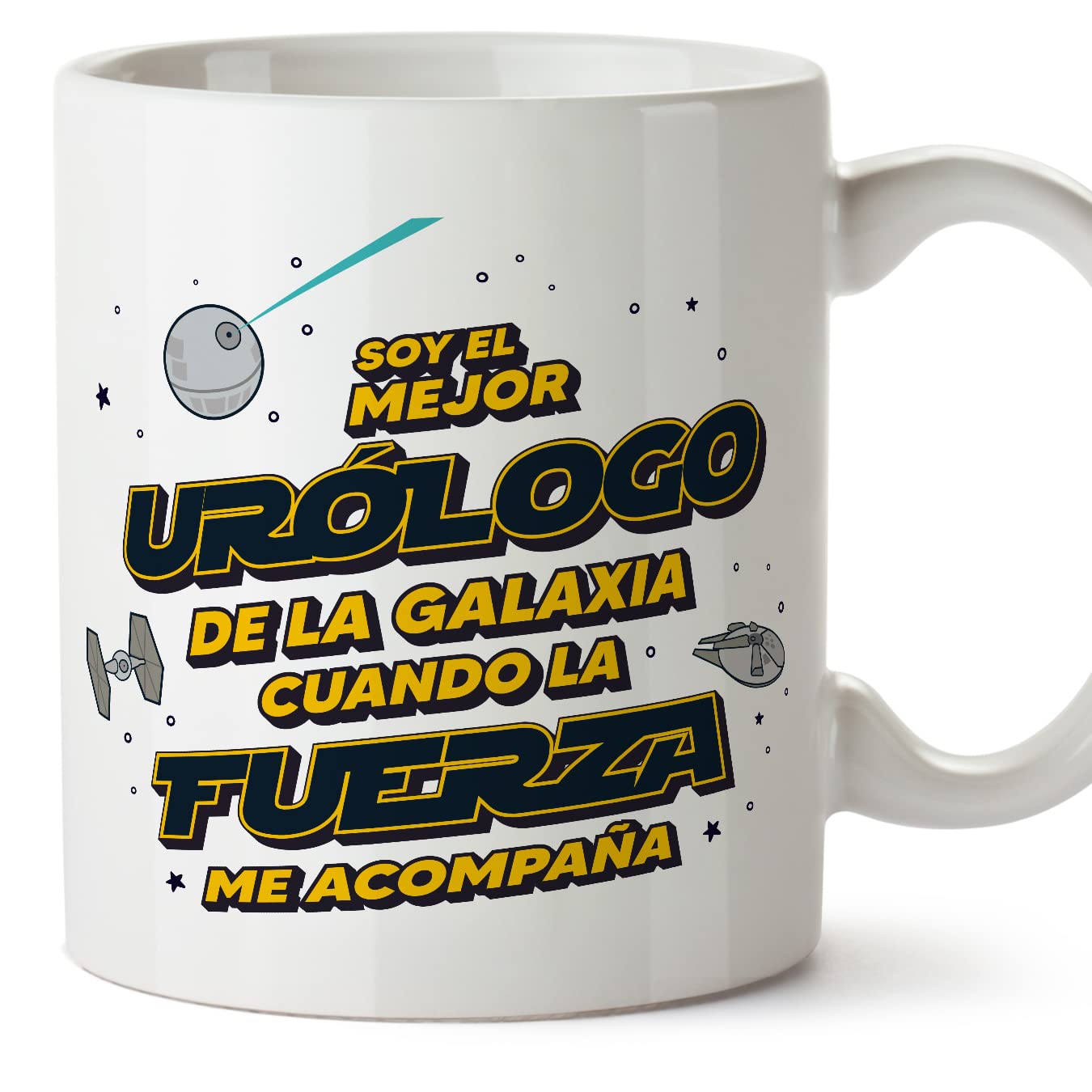 MUGFFINS Tazas para JEFE hombre - En Español - Mejor de la Galaxia Cuando Fuerza me Acompaña - 11 oz / 330 ml - Regalo original y divertido — view 9