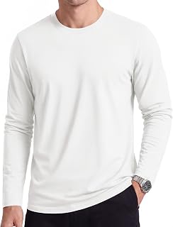 Cotrasen Men's UPF 50 Sun Protection Long Sleeve Shirt | UPF 50+ Sun Protection, Cooling Touch, Soft Breathable Fabric, Moisture Wicking, Lightweight