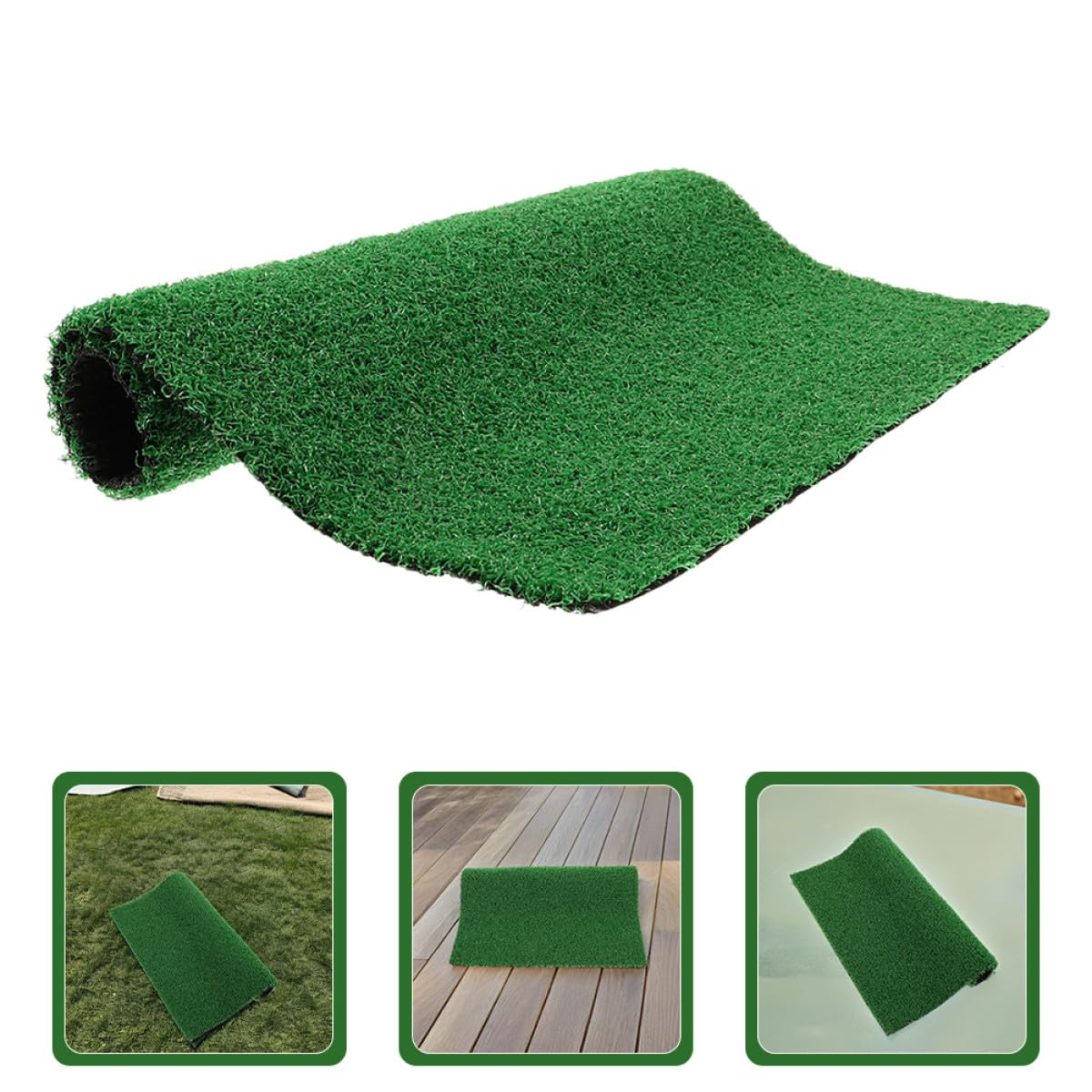 ULTECHNOVO Plataforma de Césped Sintético para Tortugas 60x35 Cm, Alfombra Realista para Hábitat de Reptiles, Rampa Fácil de Escalar y Zona de Descanso para Acuarios y Terrarios