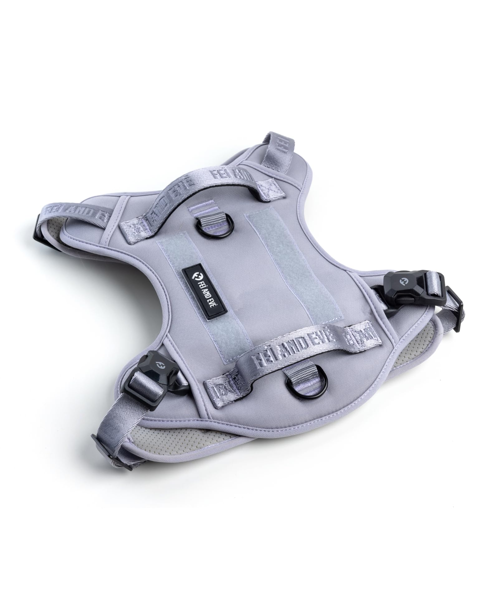 2026 New Edition, Fei & Eve MagEase Dog Harness - 3-Second Magnetic Buckles | 3-Point No-Pull Control | Heavy-Duty 900D Nylon | Dual Safety Handles | Breathable Mesh | Adjustable Fit | Medium, Gray - image 7